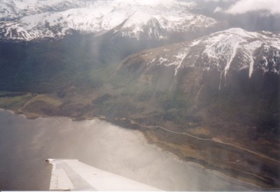 Anflug auf Ushuaia